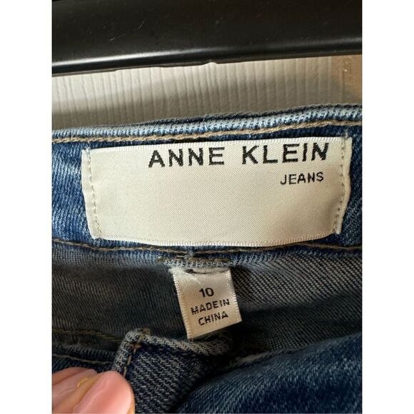 Anne Klein Womens Split Hem Bootcut Jeans Size 10 - Picture 2 of 4